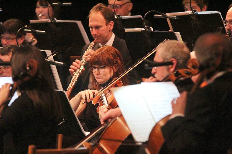 Novoroční koncert Filharmonie Gustava Mahlera v Třebíči.