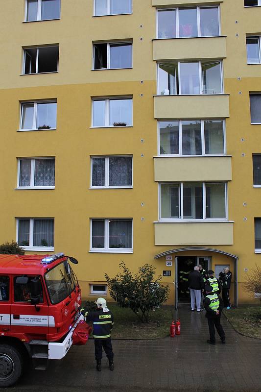 V Třebíči hořelo v  ulici Marie Majerové na sídlišti Hájek.