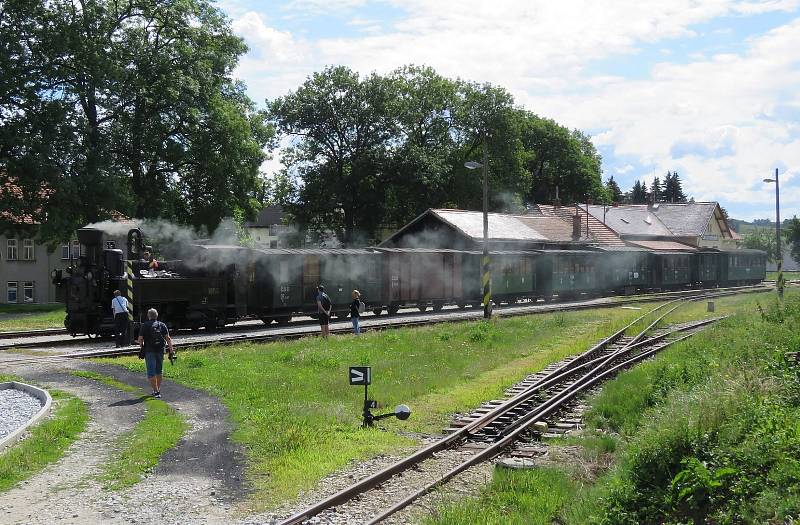 Jízda parním vlakem v Kamenici nad Lipou