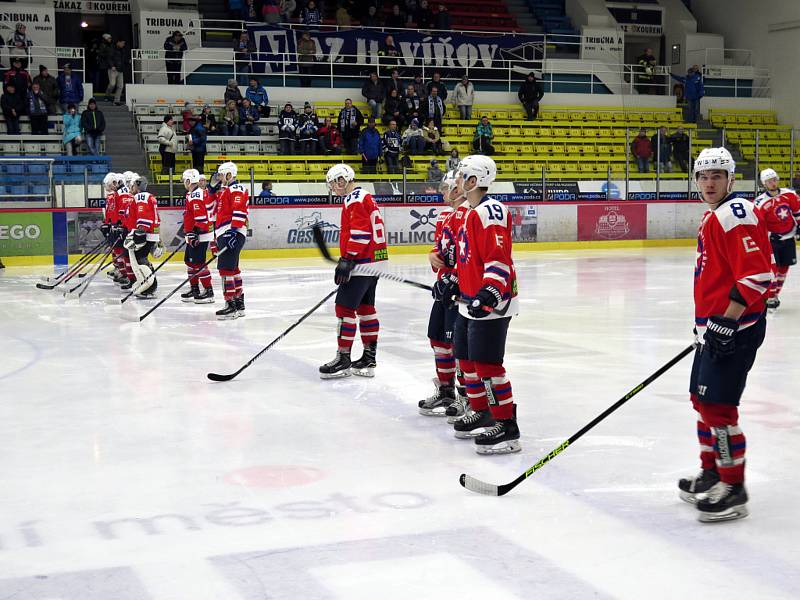 Pro další porážku si zajeli ve 47. kole WSM ligy hokejisté Horácké Slavie (v červeném) do Havířova a po delší době tak opouští sedmou příčku prvoligové tabulky.