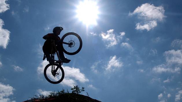 Cyklopeklo třebíčském bikeparku.