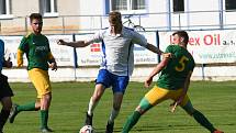 Momentka z utkání KP Vysočiny Žirovnice - Šebkovice 0:1.