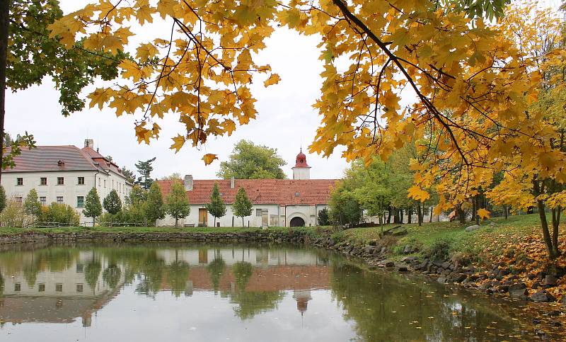 Zámecký park v Budišově.