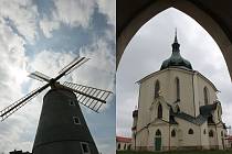 Třebíčský větrný mlýn a žďárský poutní kostel mají Zlatou jeřabinu.
