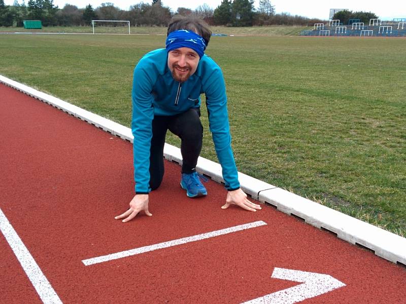 Na tréninku Atleticu Třebíč.