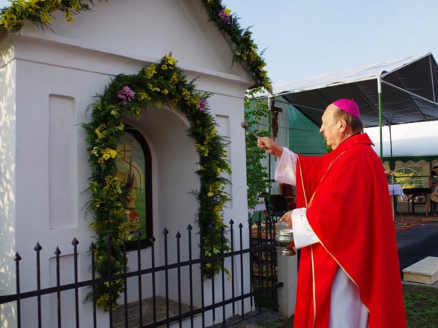 V Budkově uctili svatého Floriána obnovou jeho kapličky