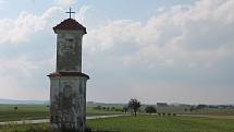 Kaplička, kterou bude nutné podle návrhu trasy obchvatu přemístit.