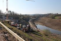 Rekonstrukce vodní nádrže Markovka nedaleko Třebíče skončí příští rok na jaře.
