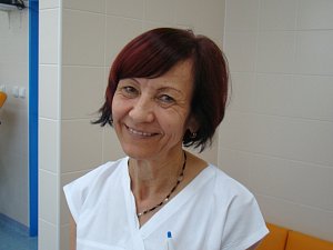 Vedoucí odběrového střediska Marie Dudíková.