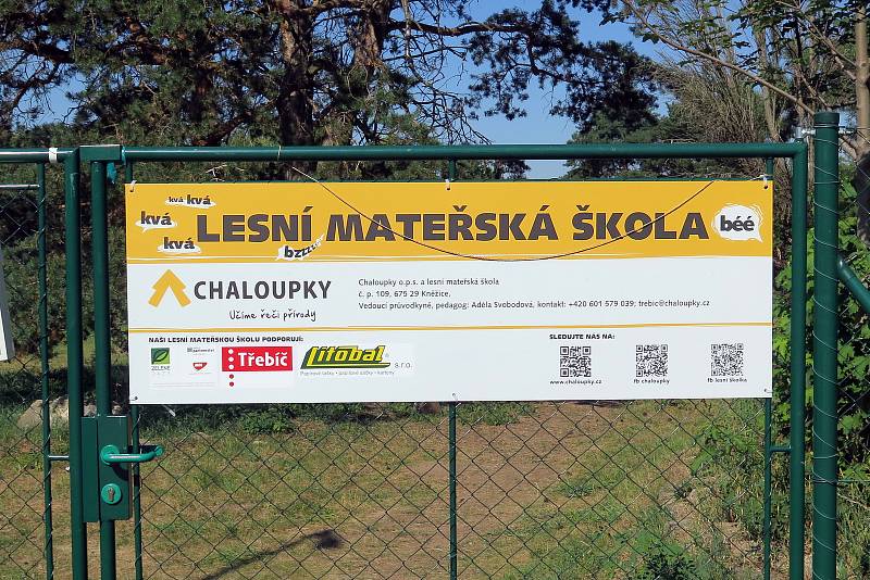 Lesní mateřská škola v Třebíči je jedinou školkou tohoto typu na Vysočině.