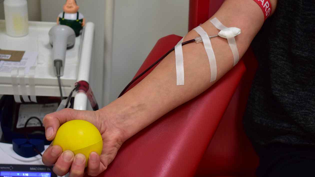 VIDEO: V třebíčské nemocnici tekla krev. Darovali ji i studenti, podívejte se