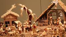 Tradiční vánoční výstava betlémů v konírně třebíčského zámku.