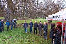 Demonstrace proti záměru výstavby úložiště jaderného odpadu v lokalitě Budišov.