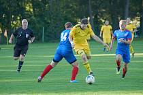 Ve druhém kole letošního ročníku 1. A třídy se fotbalisté Budišova (ve žlutém) mohli radovat ze zisku tří bodů.