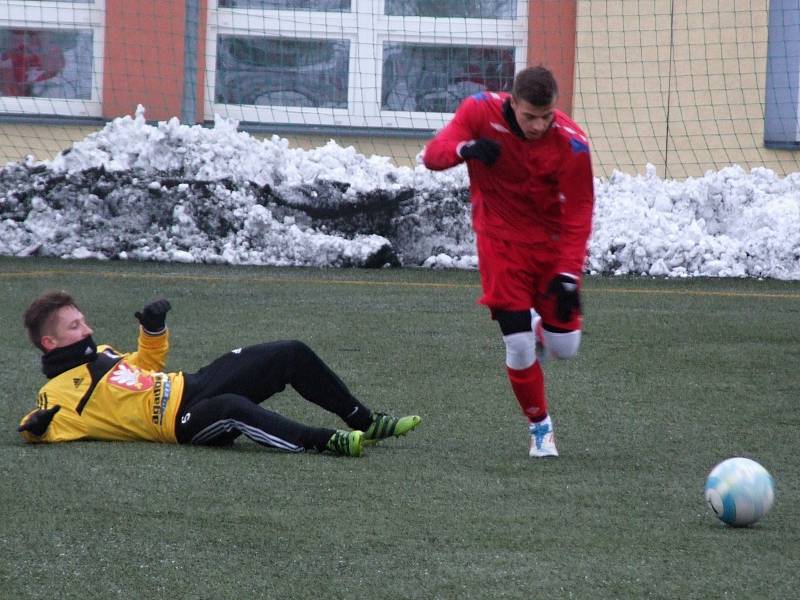 Utkání Třebíče a béčka Velkého Meziříčí nabídlo přehlídku mladých fotbalistů, ve které se střelecky více dařilo domácím.