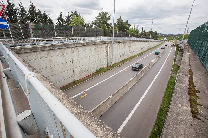 V Třebíči zavřeli most u nemocnice.