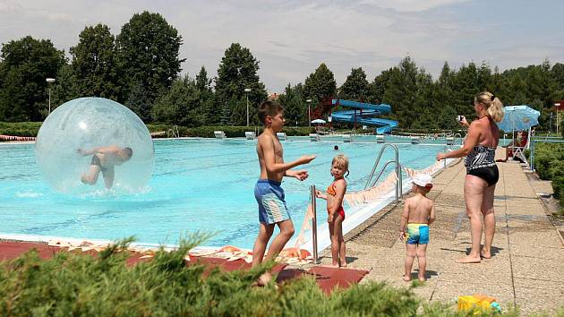 Koupaliště v Moravských Budějovicích.