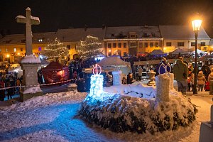 Slavnostní rozsvícení vánočního stromu v Náměšti nad Oslavou.