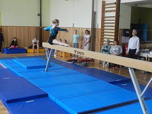 Gymnastické závod Memoriál Jožky Jarešové v Přibyslavicích.