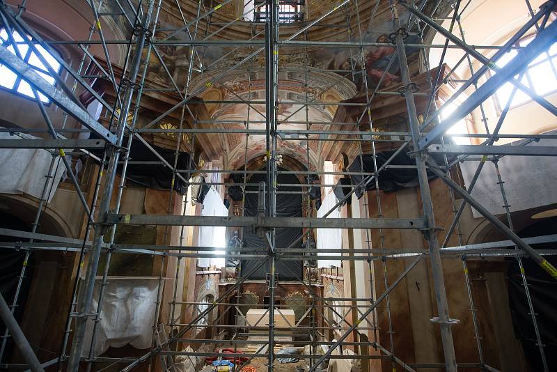 Rekonstrukce Církevního chrámu svaté Markéty v Jaroměřicích nad Rokytnou.