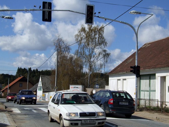 Inteligentní semafor v Pocoucově.