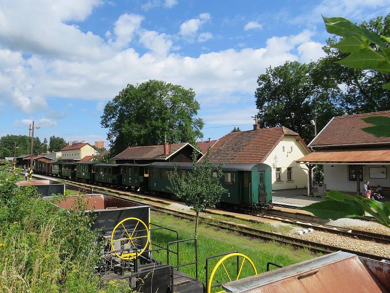 Jízda parním vlakem v Kamenici nad Lipou