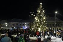 Vánočním stromem na Karlově náměstí je tentokrát borovice z obce Smrk.