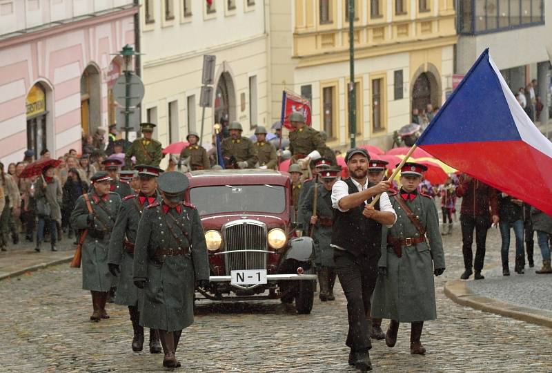 Oslavy stého výročí republiky v Třebíči.