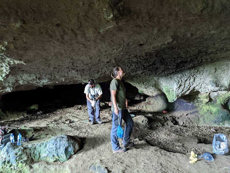 Cestou na vrchol hory lze potkat i jeskynní útvary. Foto: Ústav biologie obratlovců AV ČR ve Studenci na Třebíčsku