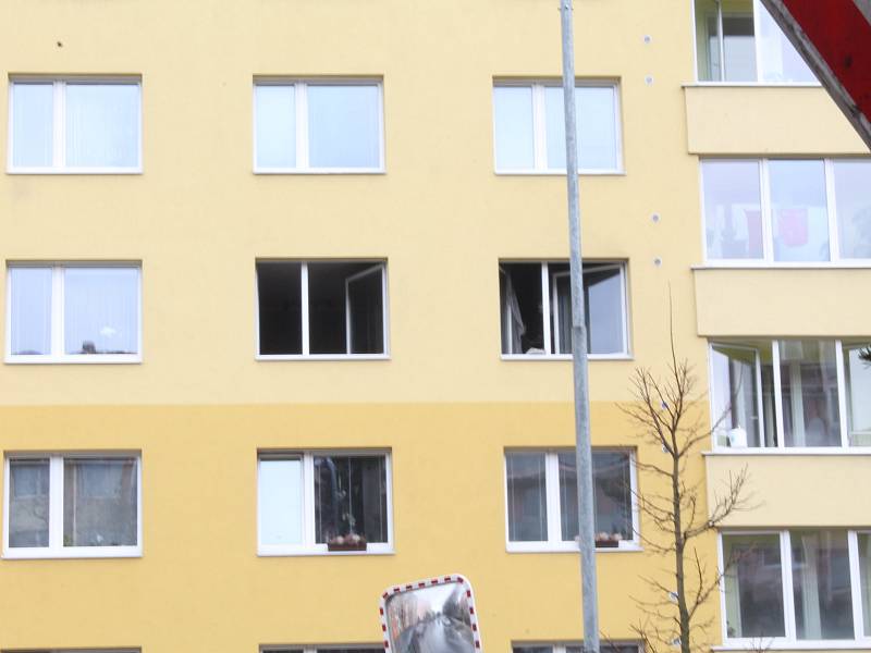 V Třebíči hořelo v ulici Marie Majerové na sídlišti Hájek.