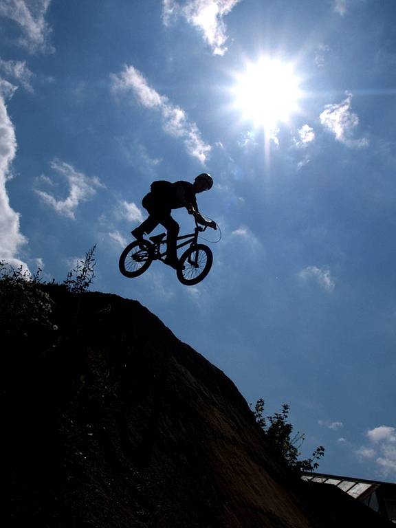 Cyklopeklov třebíčském bikeparku.