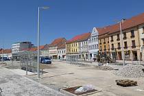 Budoucí parkoviště na Karlově náměstí v Třebíči