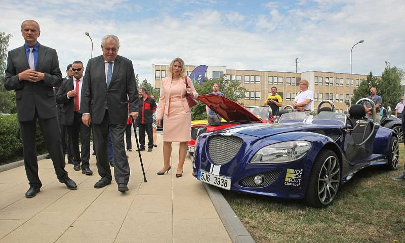 Návštěva prezidenta Miloše Zemana ve Střední průmyslové škole Třebíč.