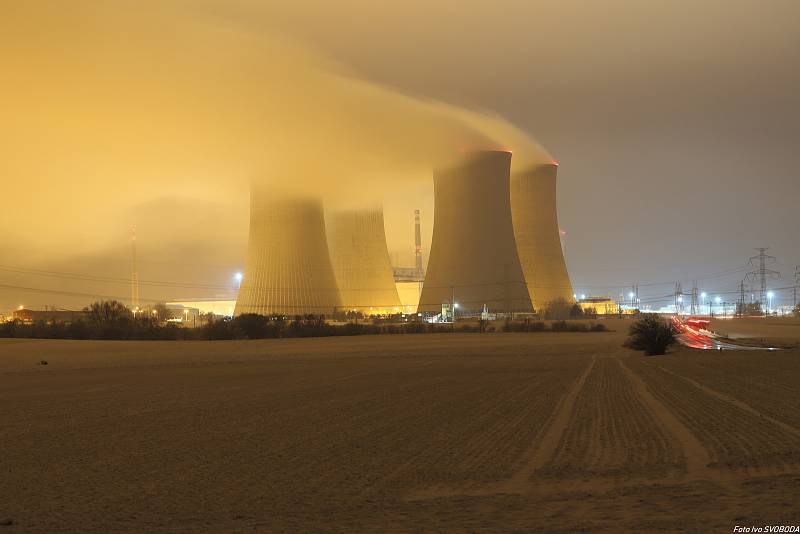 Jaderná elektrárna Dukovany.