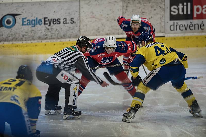 Ve čtvrtém čtvrtfinále play-off Chance ligy vyhráli třebíčští hokejisté v Přerově 3:2 po samostatných nájezdech a mohou se chystat na semifinálový souboj se Zlínem.