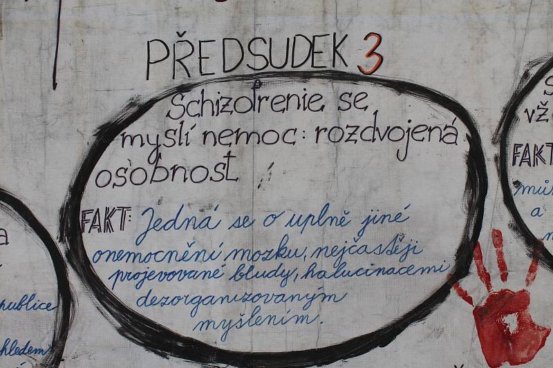 Akce na Karlově náměstí v Třebíči chce pomoci odtabuizovat vše, co se týká duševních nemocí.