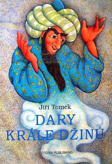 Z ilustrační tvorby Josefa Kremláčka: Jiří Tomek - Dary krále džinů, nakladatelství Victoria Publishing, Praha 1995, titulní strana.