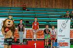 Mladí bojovníci třebíčského oddílu Thaibox Devils na soutěži Kids Muaythai Challenge v Praze.