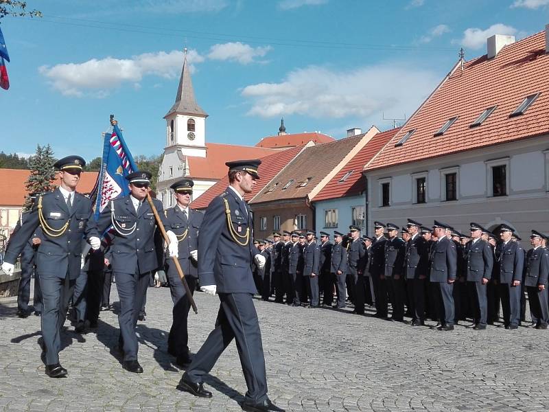 Vojáci z náměšťské základny si v pátek připomněli vznik svého prvního útvaru.