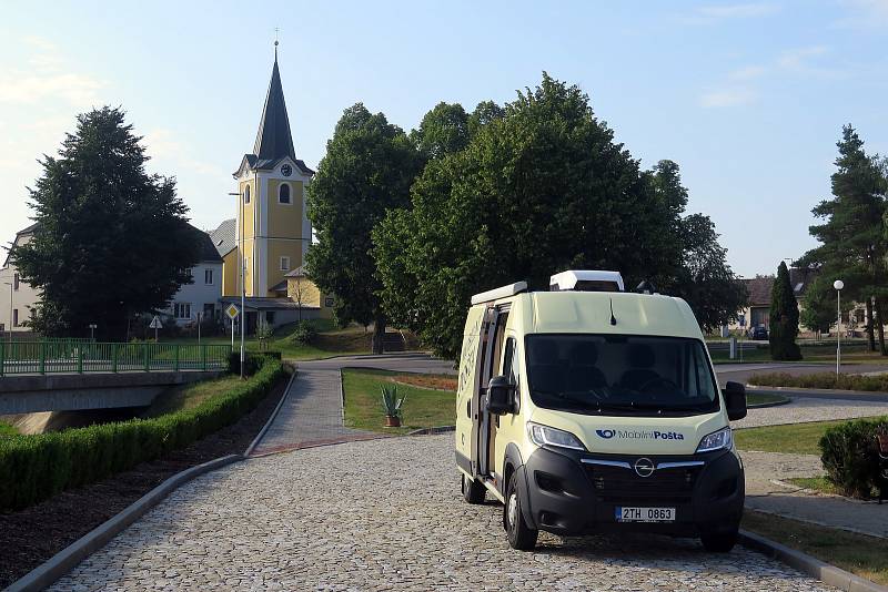 Mobilní pošta v Trnavě na Třebíčsku