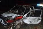 Škodu ve výši 15 tisíc korun za sebou zanechal pondělní ranní požár osobního vozidla ve Slavěticích na Třebíčsku.