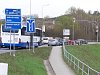 FOTO: Rvačka dvou řidičů v Třebíči zastavila provoz na frekventované křižovatce