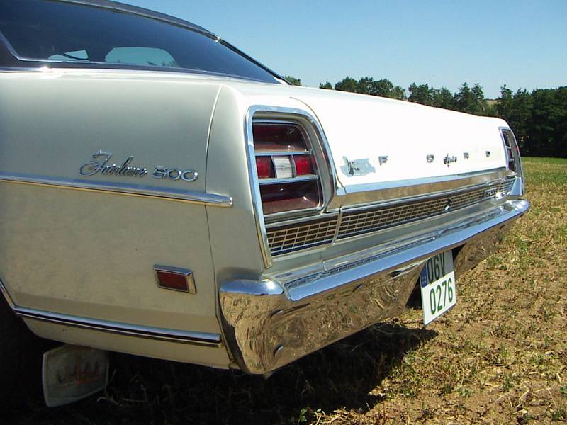 Ford Fairline 500 1969 nakonec skončil v Hrotovicích.