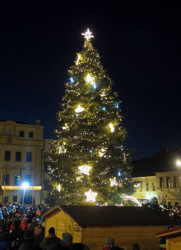 Vánoční strom v Třebíči