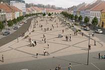 Vizualizace Karlova náměstí po revitalizaci.