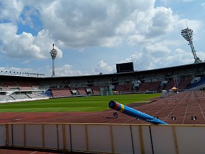 Atletický stadion Evžena Rošického na pražském Strahově (na snímku) se zřejmě stane novým domovským stánkem fotbalistů Sparty Praha.