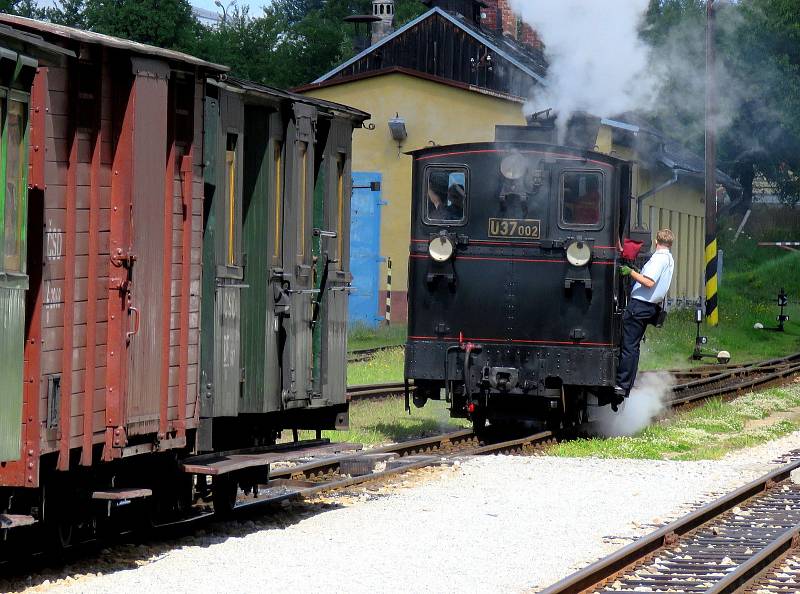 Jízda parním vlakem v Kamenici nad Lipou