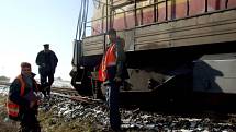 Srážka vlaku s nákladním automobilem u Vranína.