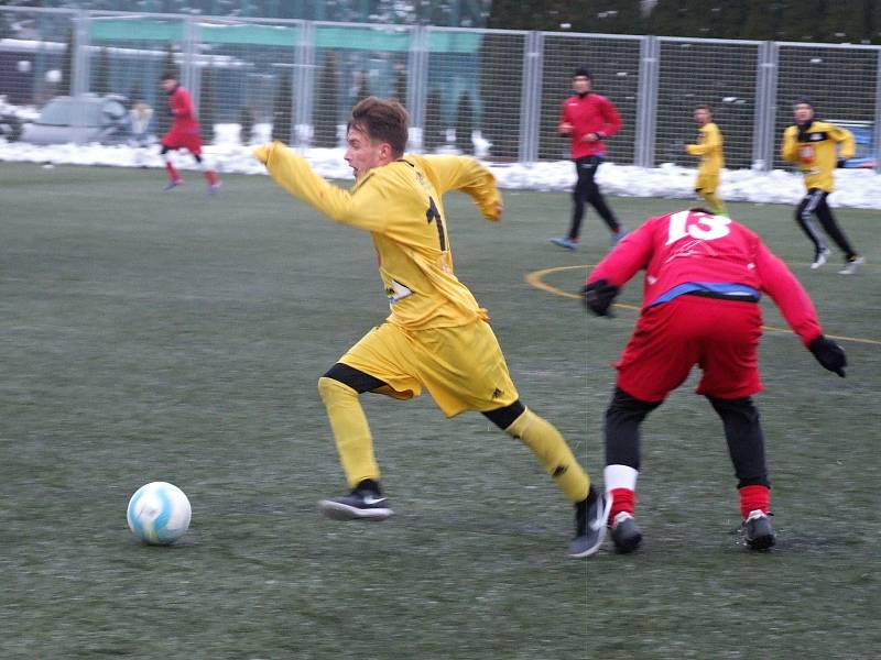 Utkání Třebíče a béčka Velkého Meziříčí nabídlo přehlídku mladých fotbalistů, ve které se střelecky více dařilo domácím.