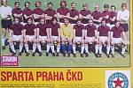 Tým Sparty Praha ČKD před startem sezony 1974/1975.